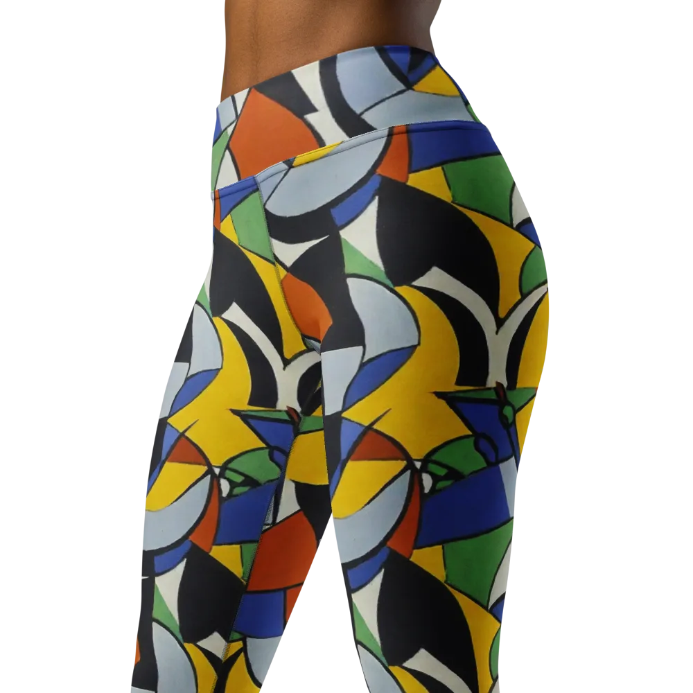 Chromatic Paradox on Yoga Leggings — Left Front