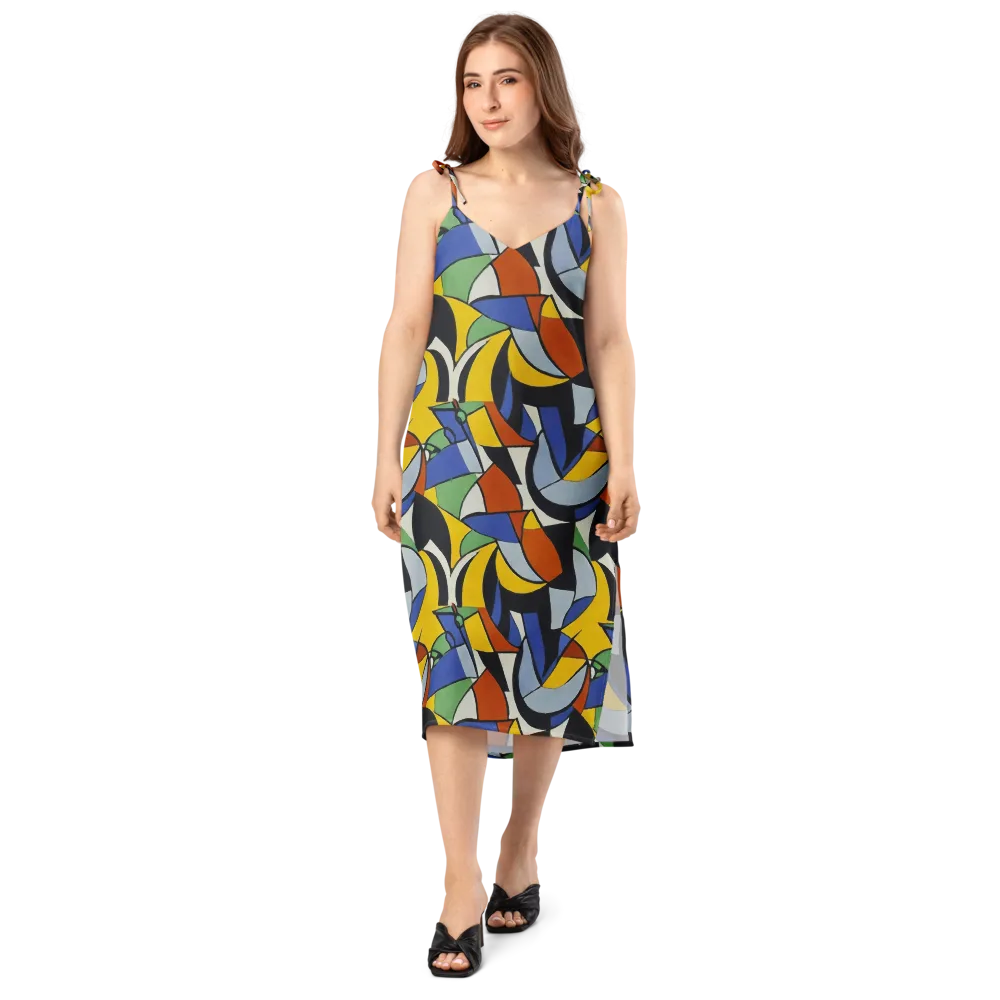 Chromatic Paradox on Slip Dress — Front