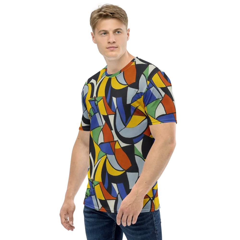Chromatic Paradox on Men's Crew Neck T-Shirt — Left
