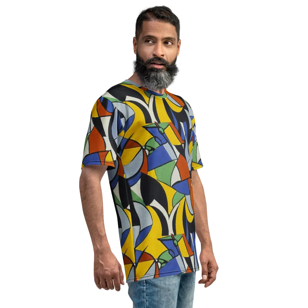 Chromatic Paradox on Men's Crew Neck T-Shirt — Right