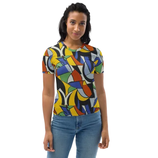 Chromatic Paradox on a Women's Crew Neck T-Shirt