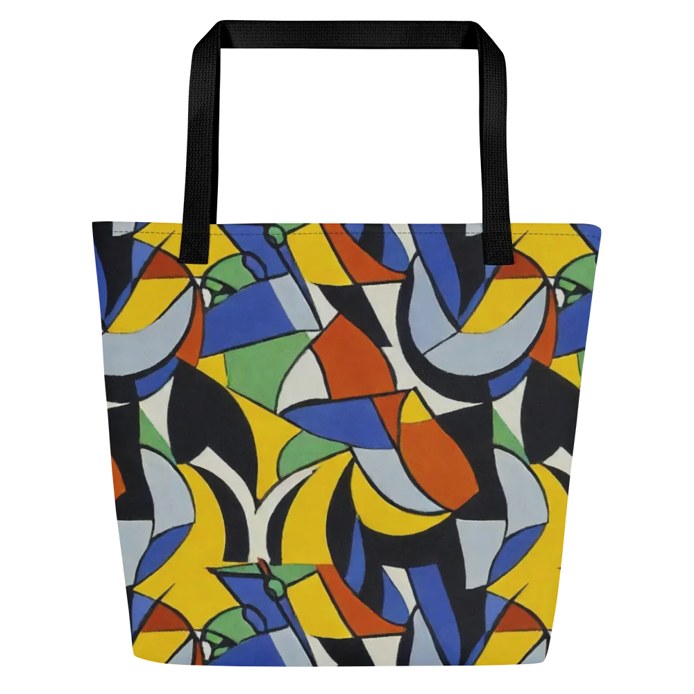 Chromatic Paradox on Large Tote Bag W/ Pocket — Front
