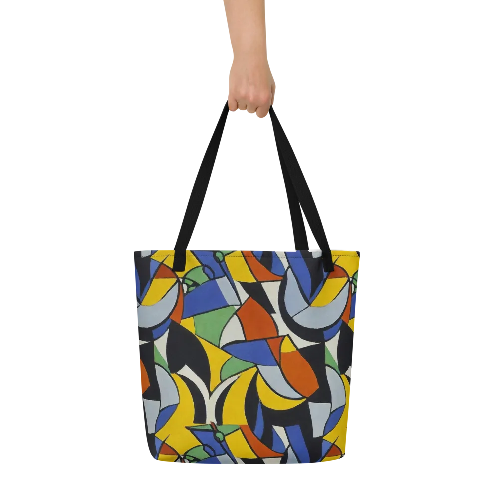 Chromatic Paradox on Large Tote Bag W/ Pocket — Front