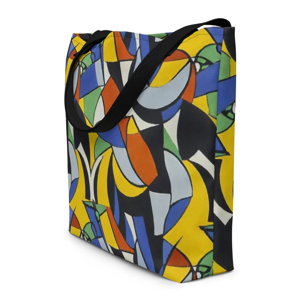 Chromatic Paradox on Large Tote Bag W/ Pocket — Front