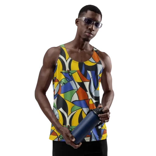 Chromatic Paradox on a Men's Tank Top