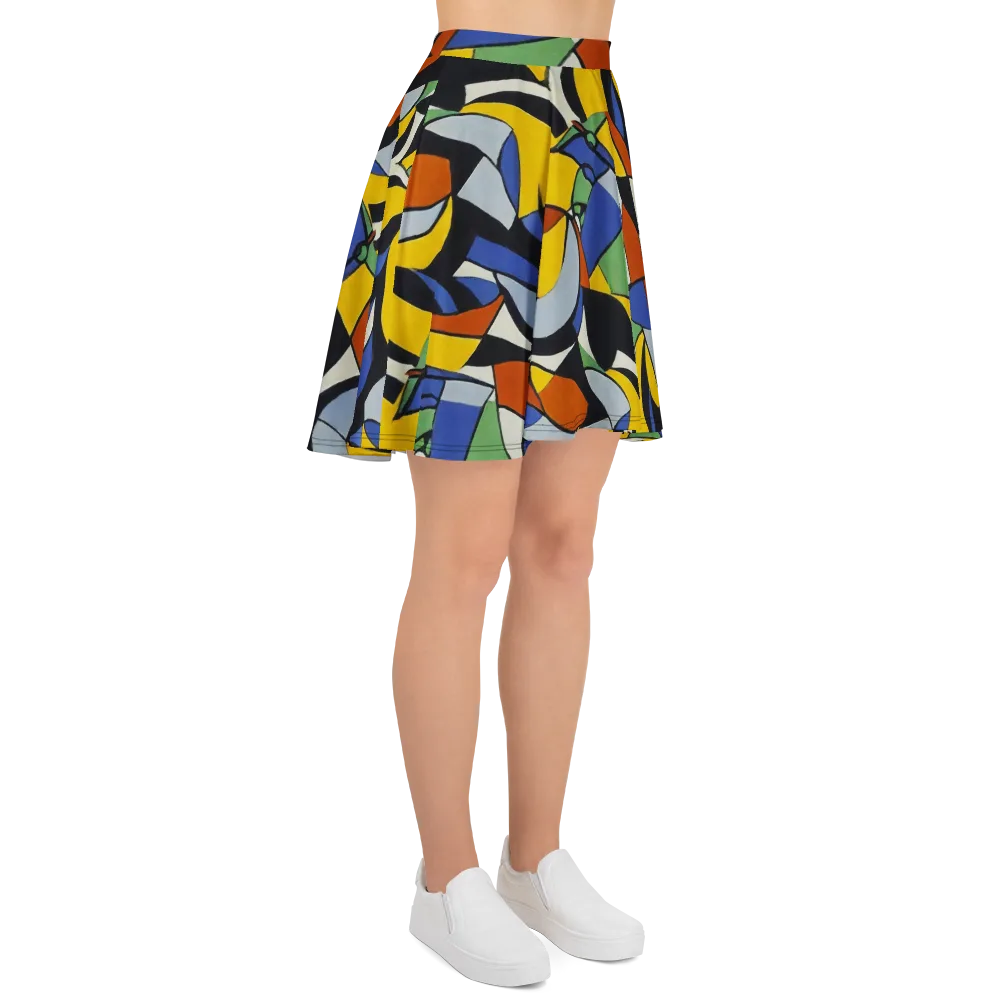 Chromatic Paradox on Skater Skirt — Right