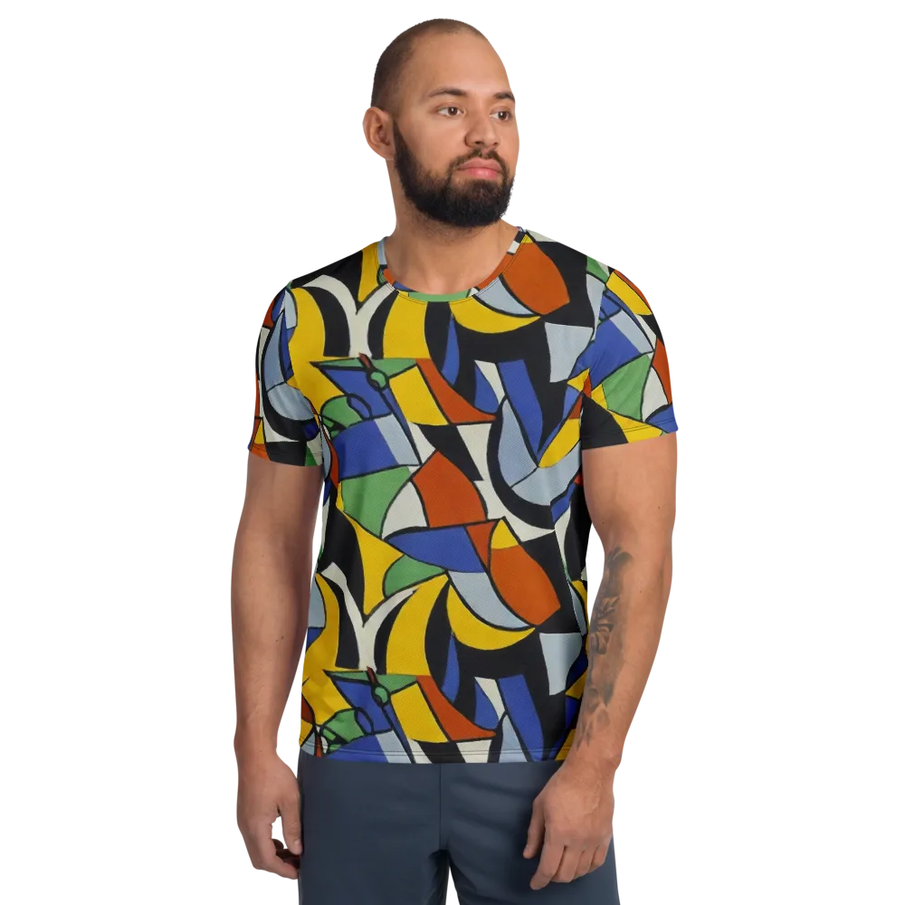 Chromatic Paradox on Men's Athletic T-Shirt — Front