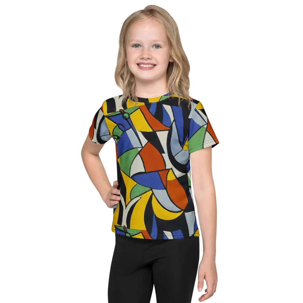 Chromatic Paradox on Kids Crew Neck T-Shirt — Front