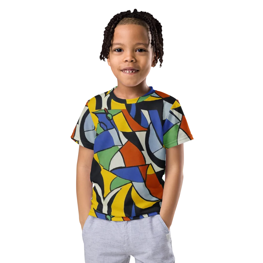 Chromatic Paradox on Kids Crew Neck T-Shirt — Front