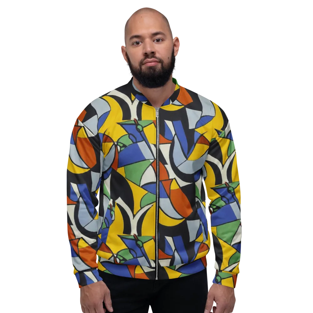 Chromatic Paradox on Bomber Jacket — Front
