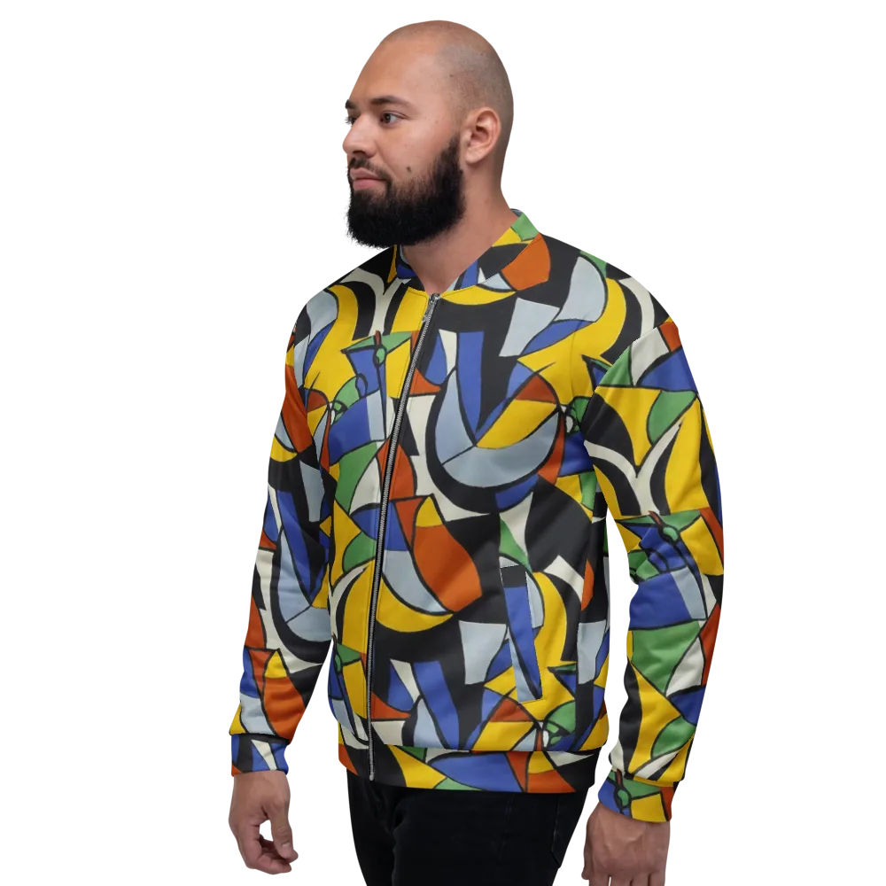 Chromatic Paradox on Bomber Jacket — Left