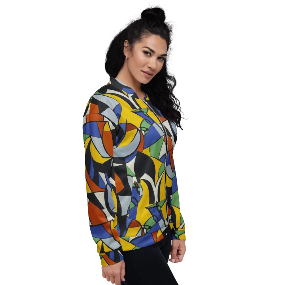 Chromatic Paradox on Bomber Jacket — Right