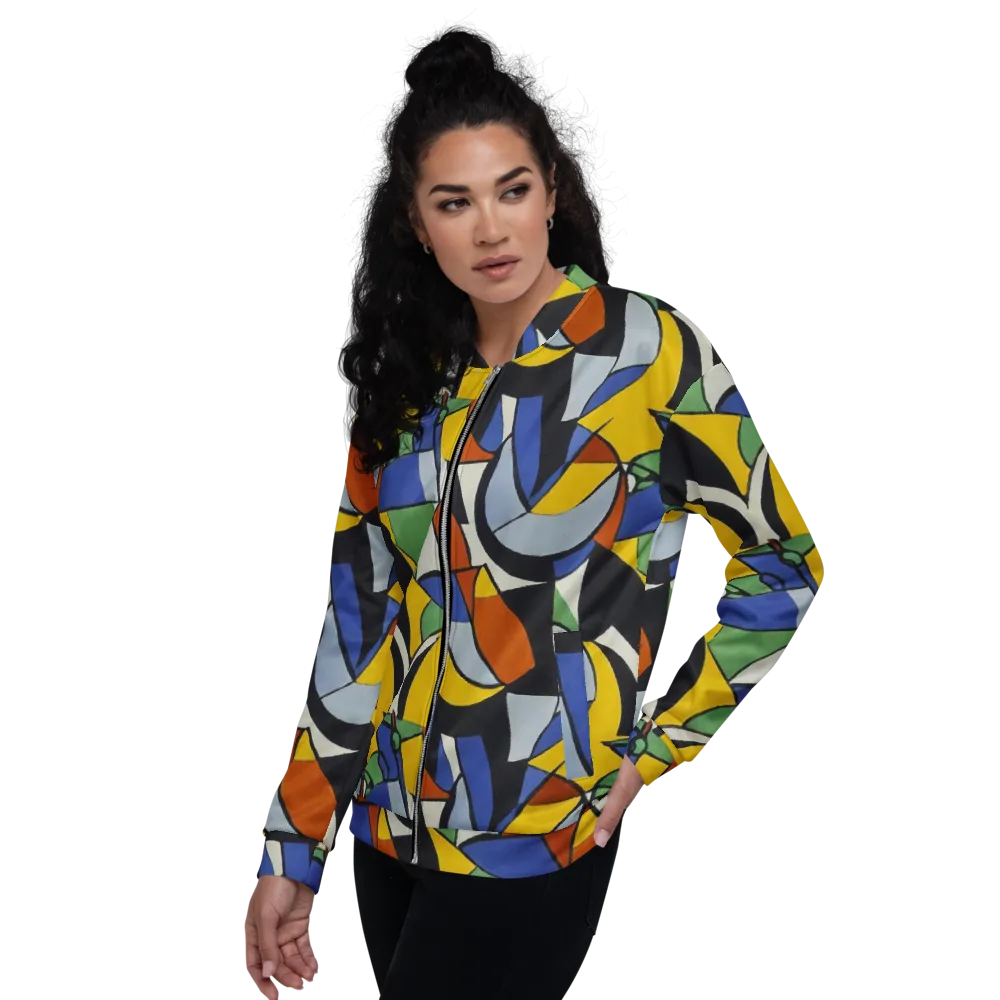 Chromatic Paradox on Bomber Jacket — Left
