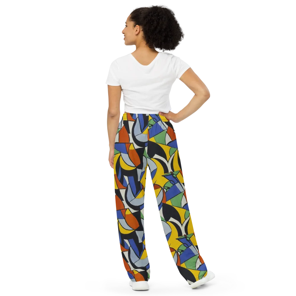 Chromatic Paradox on Wide-Leg Pants — Back