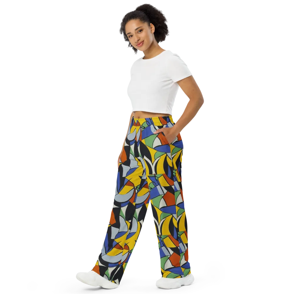Chromatic Paradox on Wide-Leg Pants — Left Front