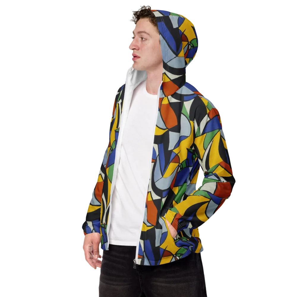 Chromatic Paradox on Men's Windbreaker — Left Front