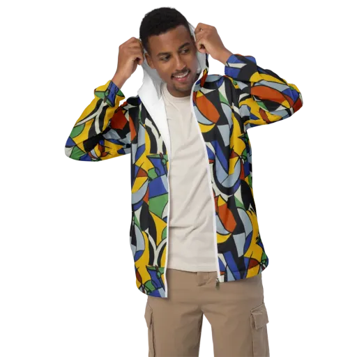 Chromatic Paradox on a Men's Windbreaker