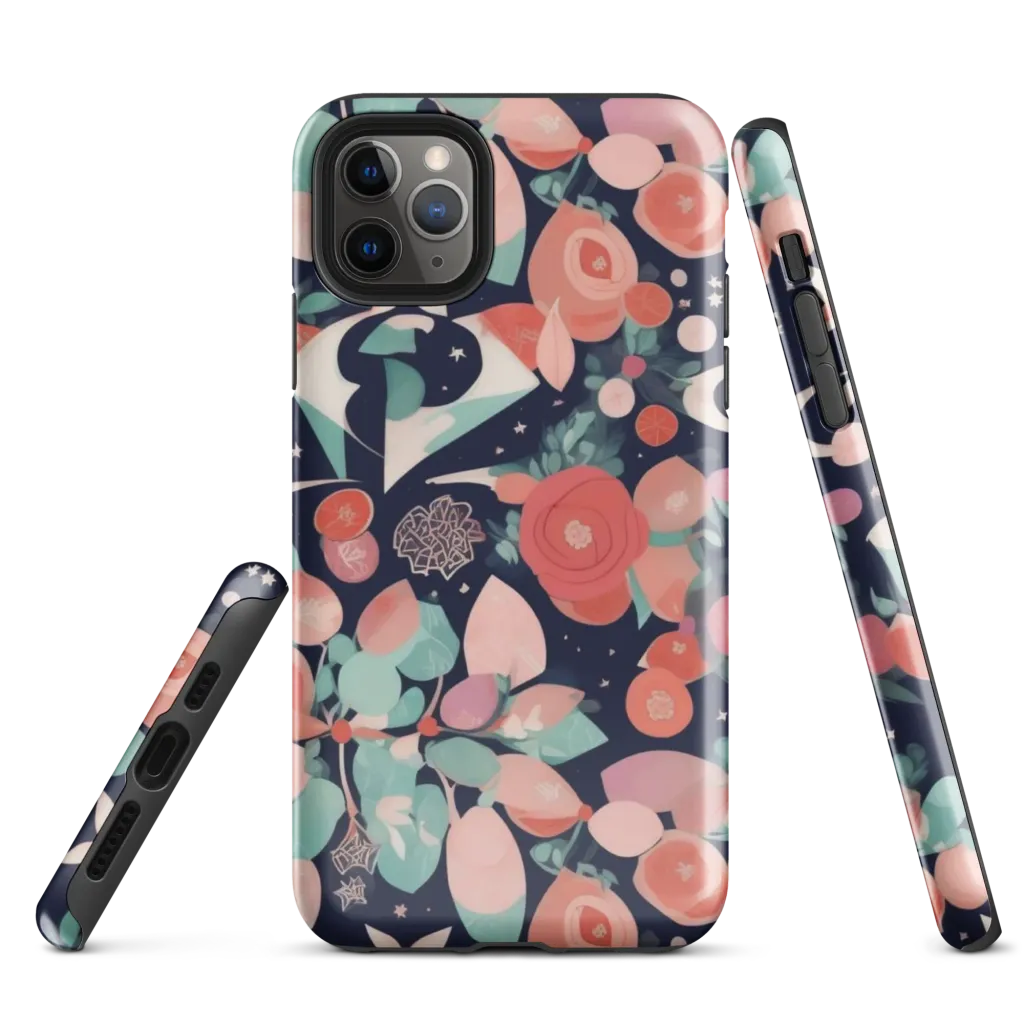 Coral Moon Garden on Tough Case for iPhone® — Front