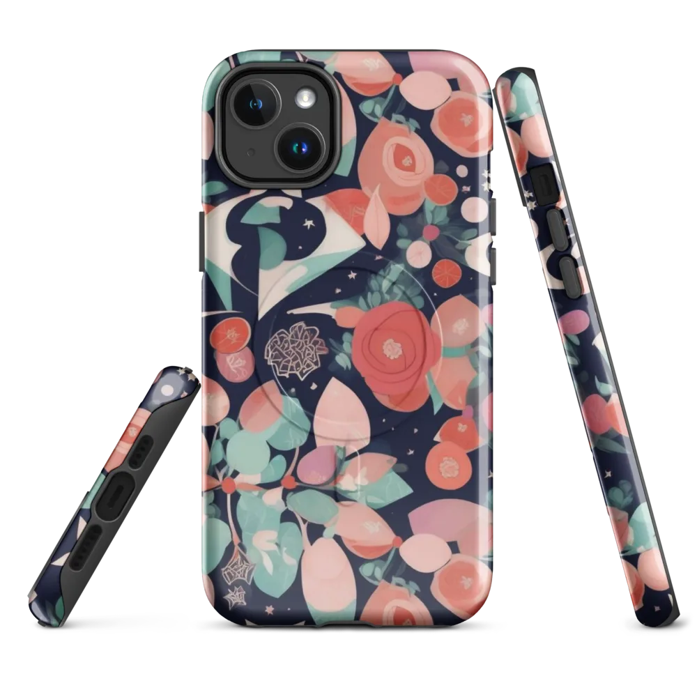 Coral Moon Garden on MagSafe Tough Case for iPhone® — Front