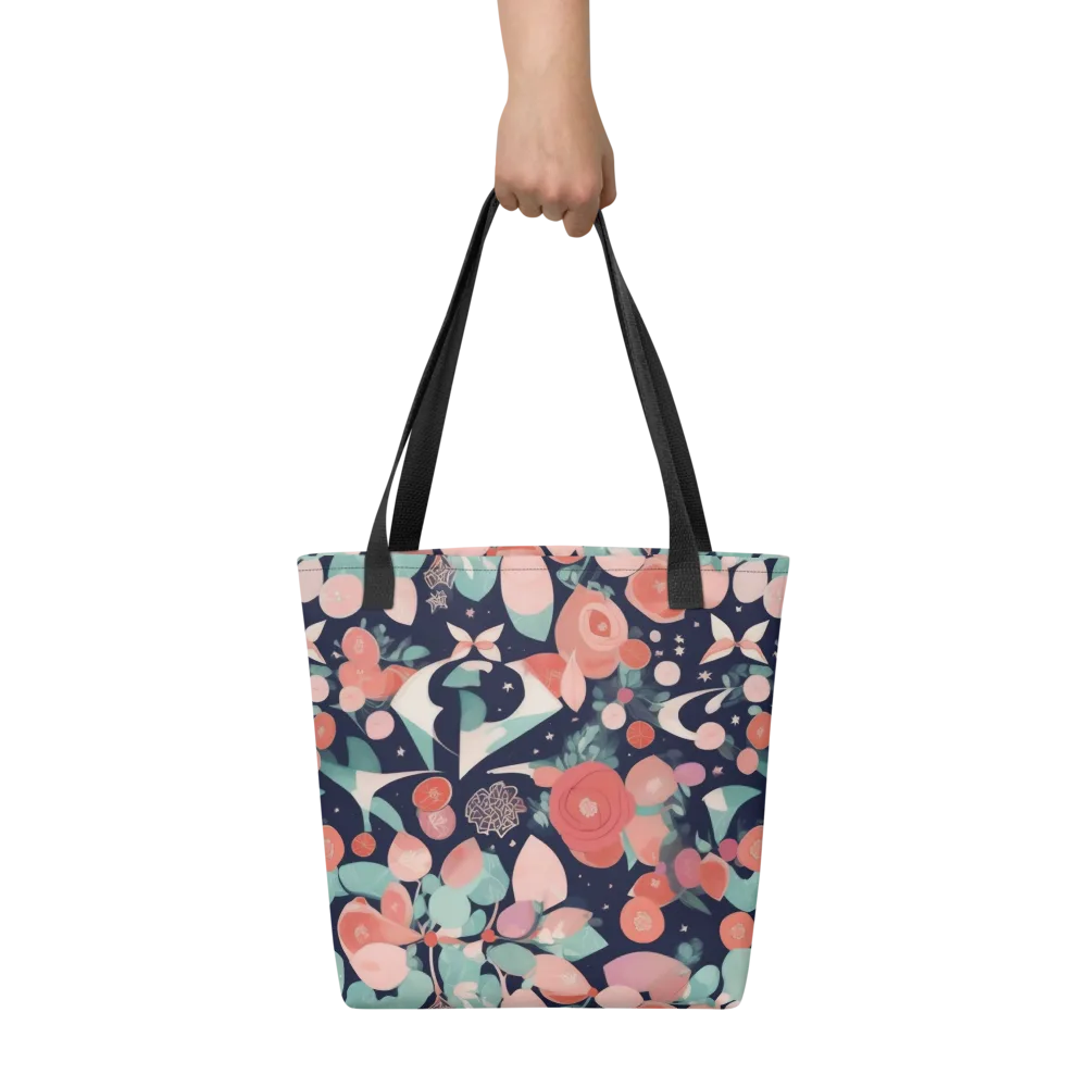 Coral Moon Garden on Tote Bag — Front