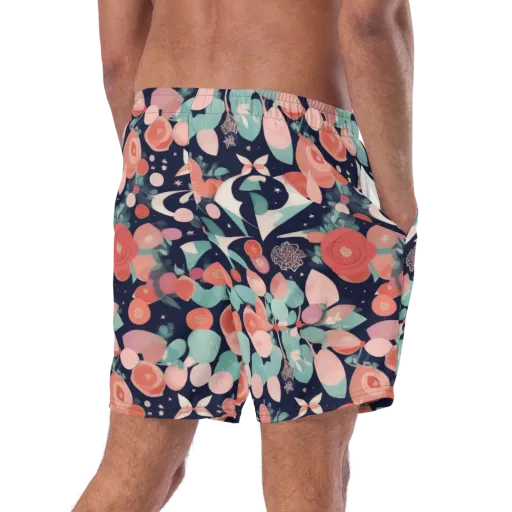 Coral Moon Garden on a Swim Trunks