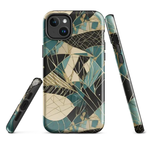 Teal Noir Mosaic on a MagSafe Tough Case for iPhone®