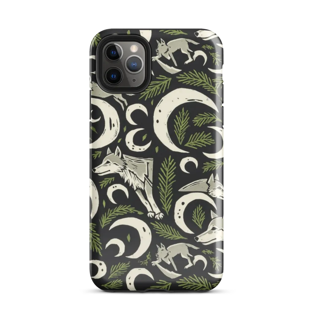 Lunar Pine Howl on Tough Case for iPhone® — Front