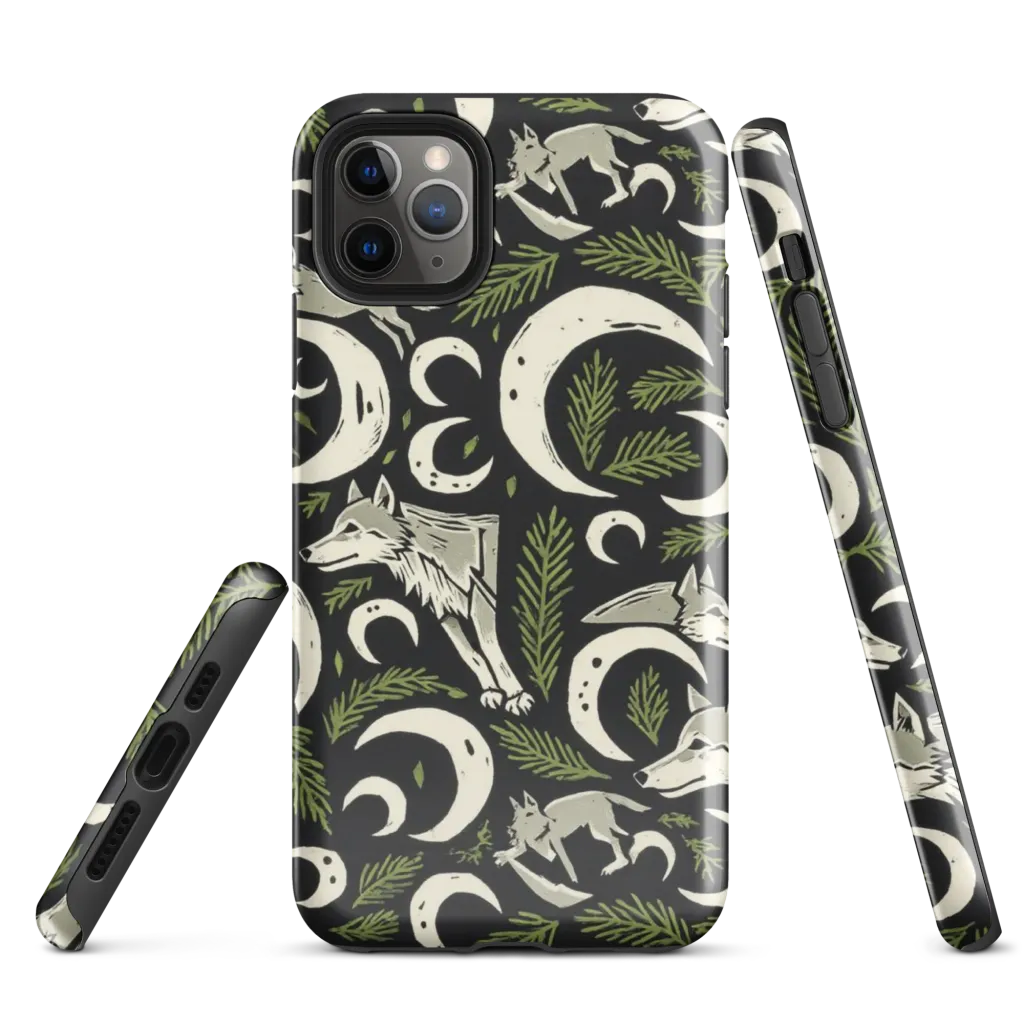 Lunar Pine Howl on Tough Case for iPhone® — Front