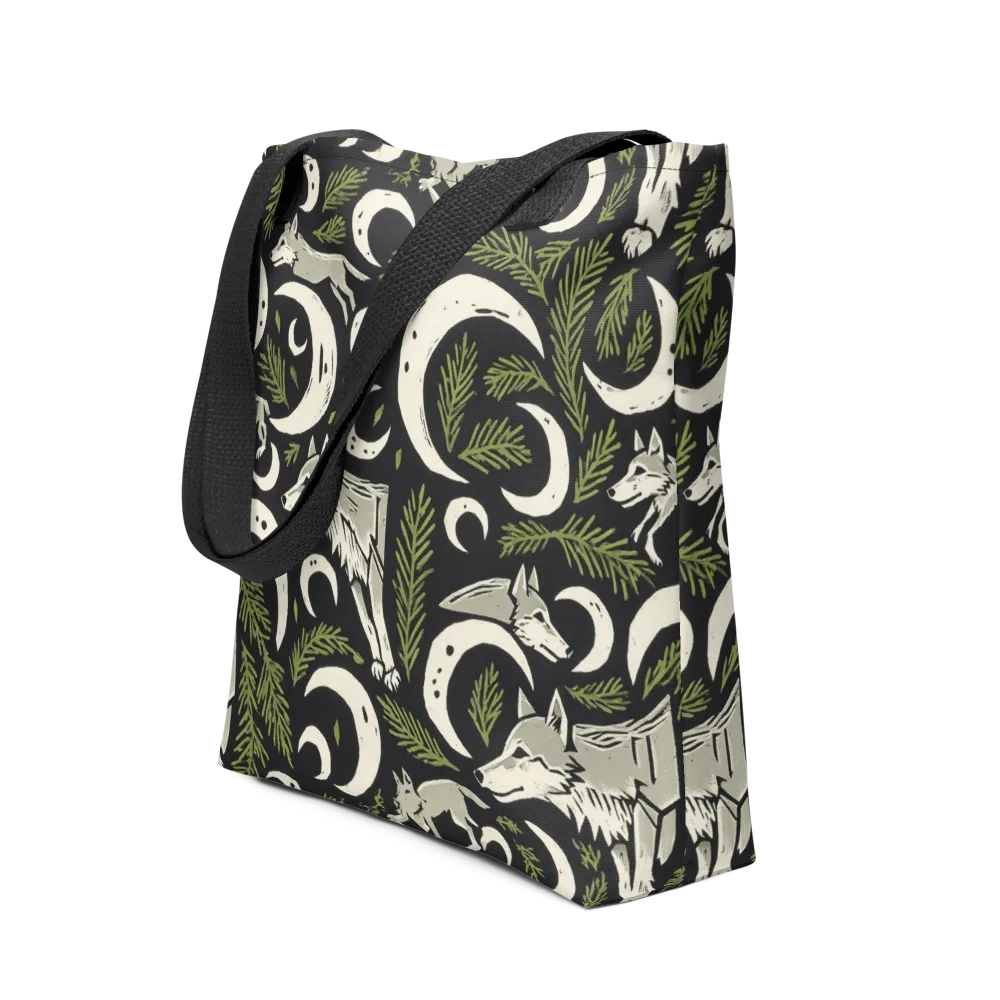 Lunar Pine Howl on Tote Bag — Front