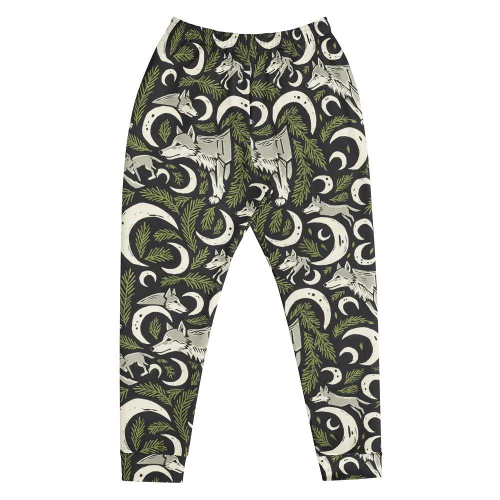 Lunar Pine Howl on Men's Joggers — Front