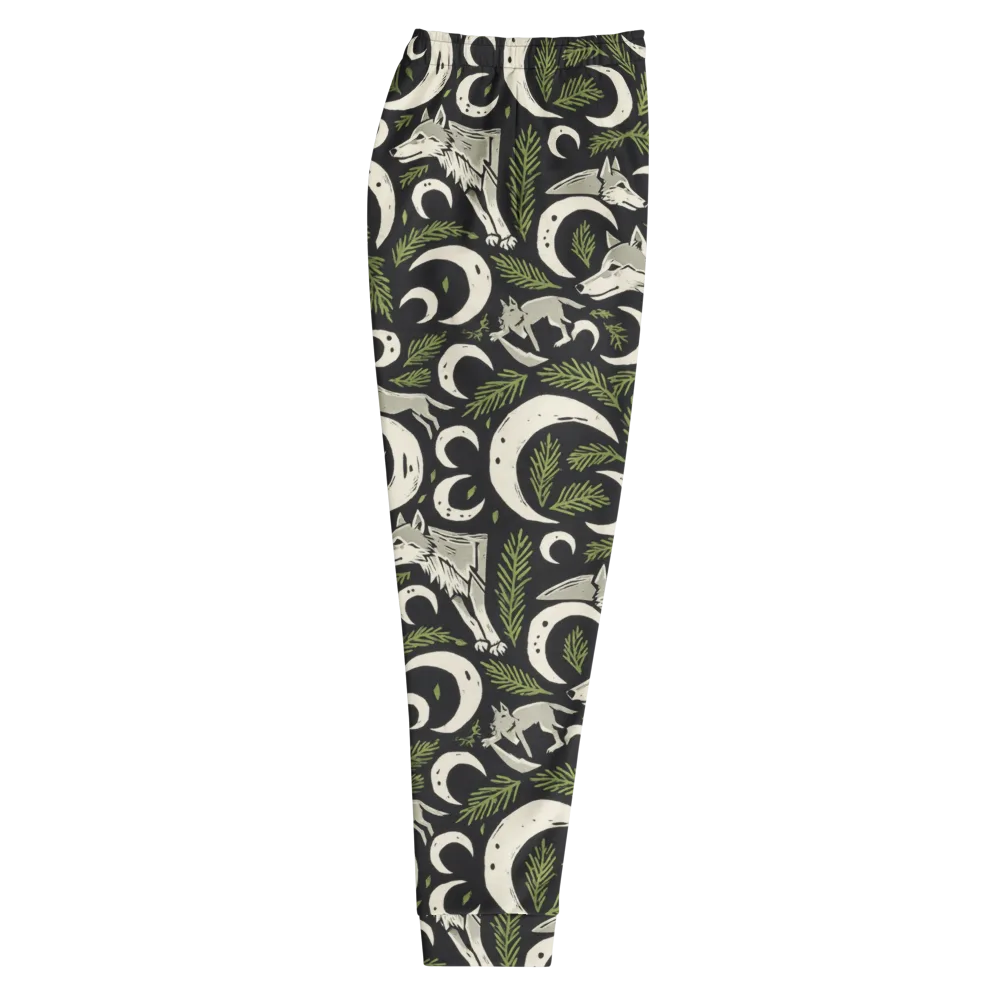 Lunar Pine Howl on Men's Joggers — Right