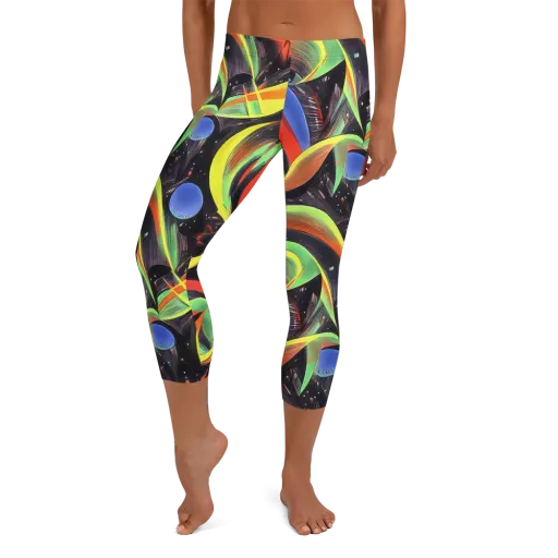 Tenggren Whirl on a Capri Leggings