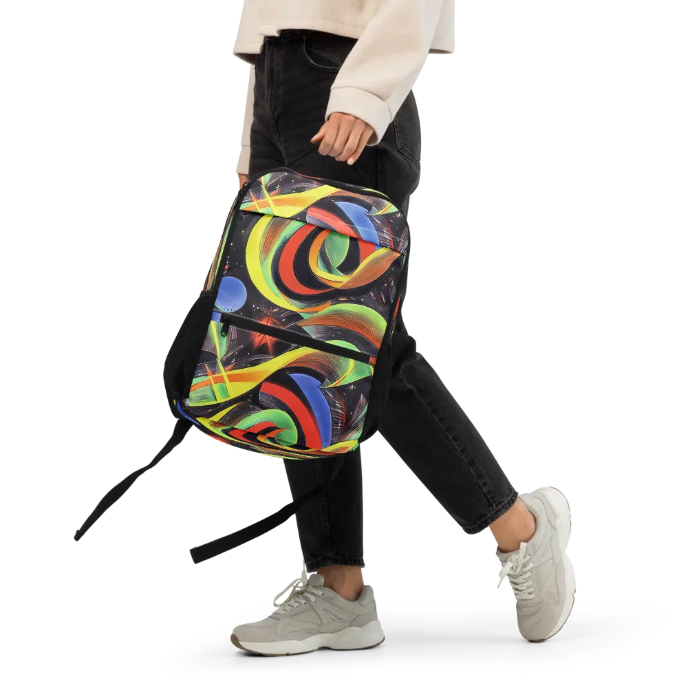 Tenggren Whirl on Utility Backpack — Front