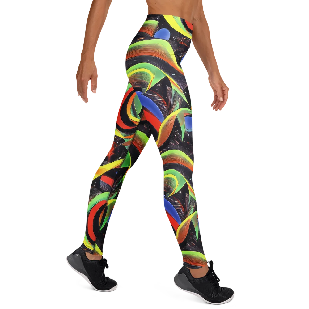 Tenggren Whirl on Yoga Leggings — Right