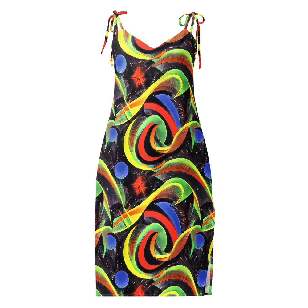 Tenggren Whirl on Slip Dress — Front