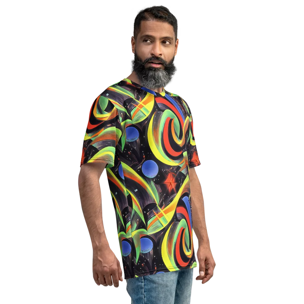 Tenggren Whirl on Men's Crew Neck T-Shirt — Right
