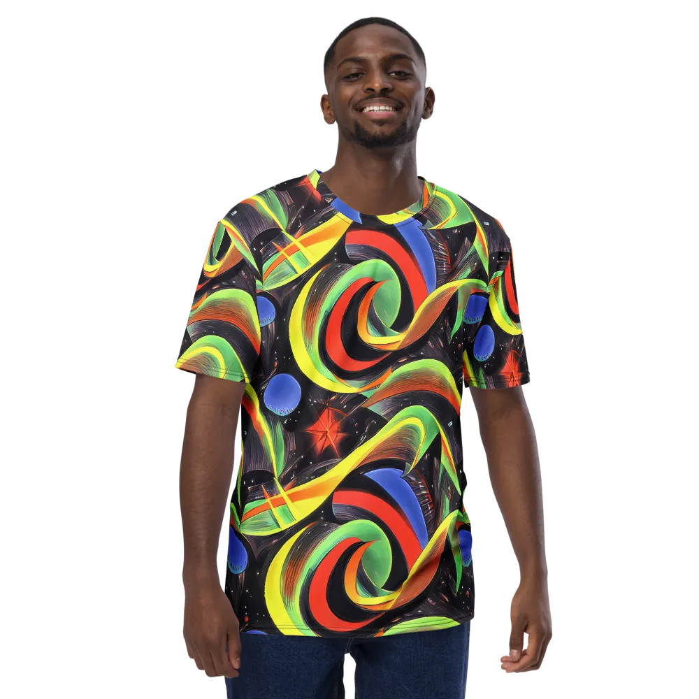 Tenggren Whirl on Men's Crew Neck T-Shirt — Front