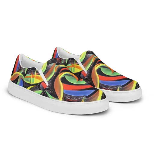 Tenggren Whirl on a Men's Slip-On Canvas Shoes