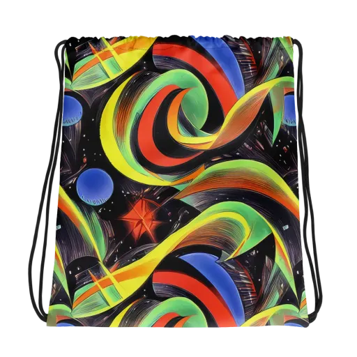 Tenggren Whirl on a Drawstring Bag