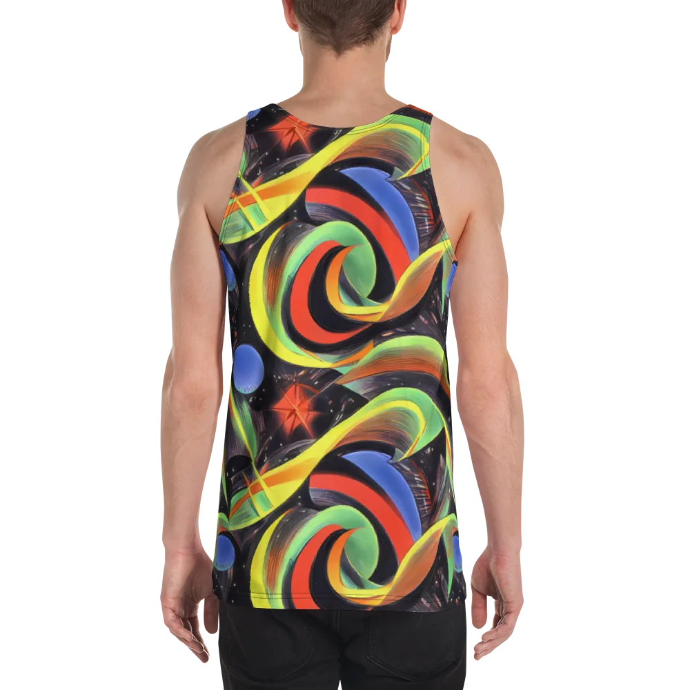 Tenggren Whirl on Men's Tank Top — Back