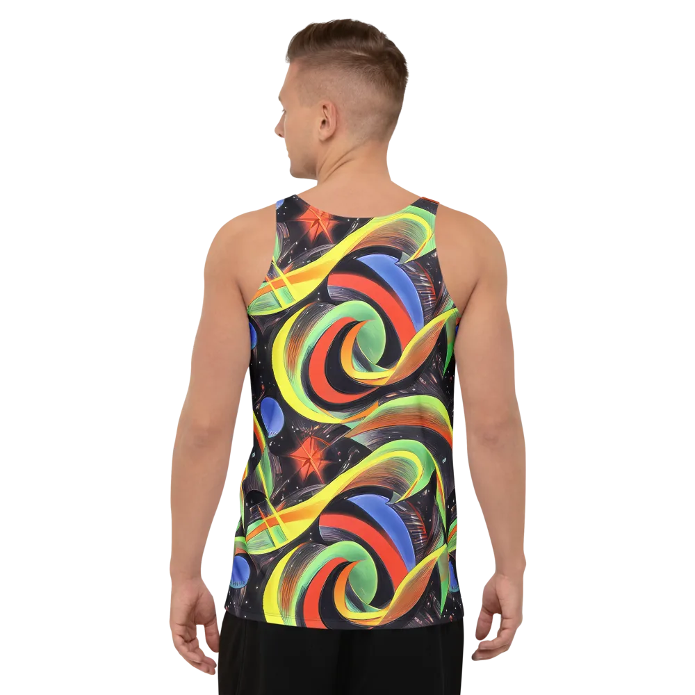 Tenggren Whirl on Men's Tank Top — Back