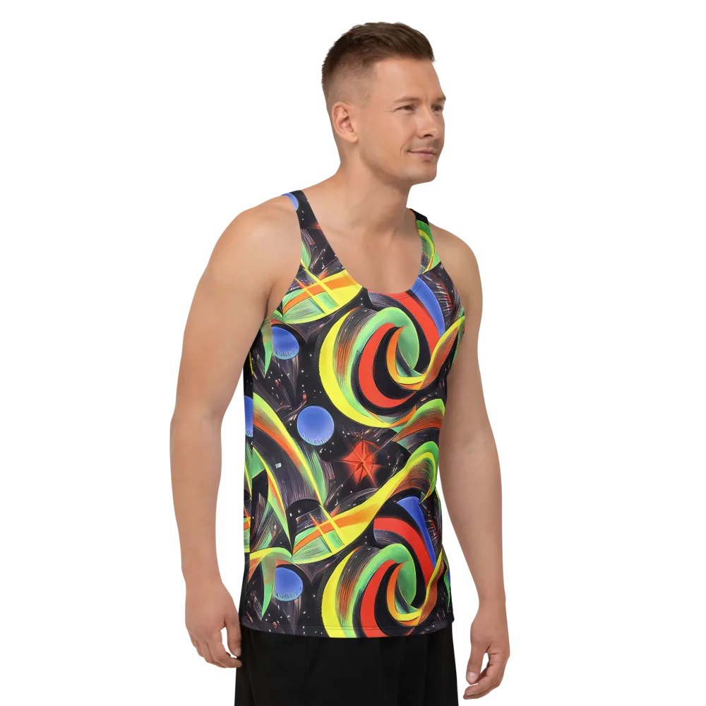 Tenggren Whirl on Men's Tank Top — Right Front