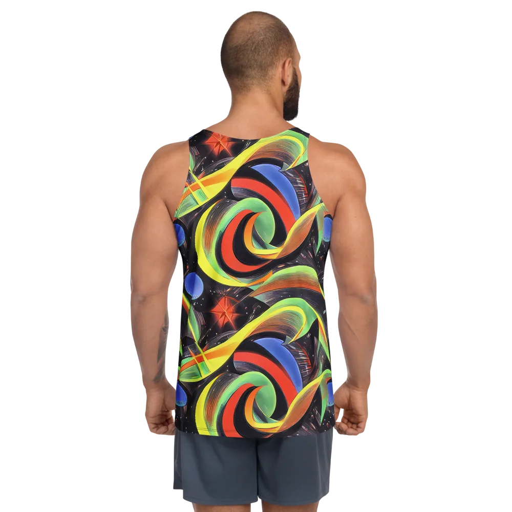 Tenggren Whirl on Men's Tank Top — Back