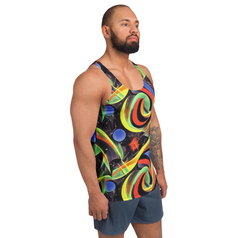 Tenggren Whirl on Men's Tank Top — Right Front