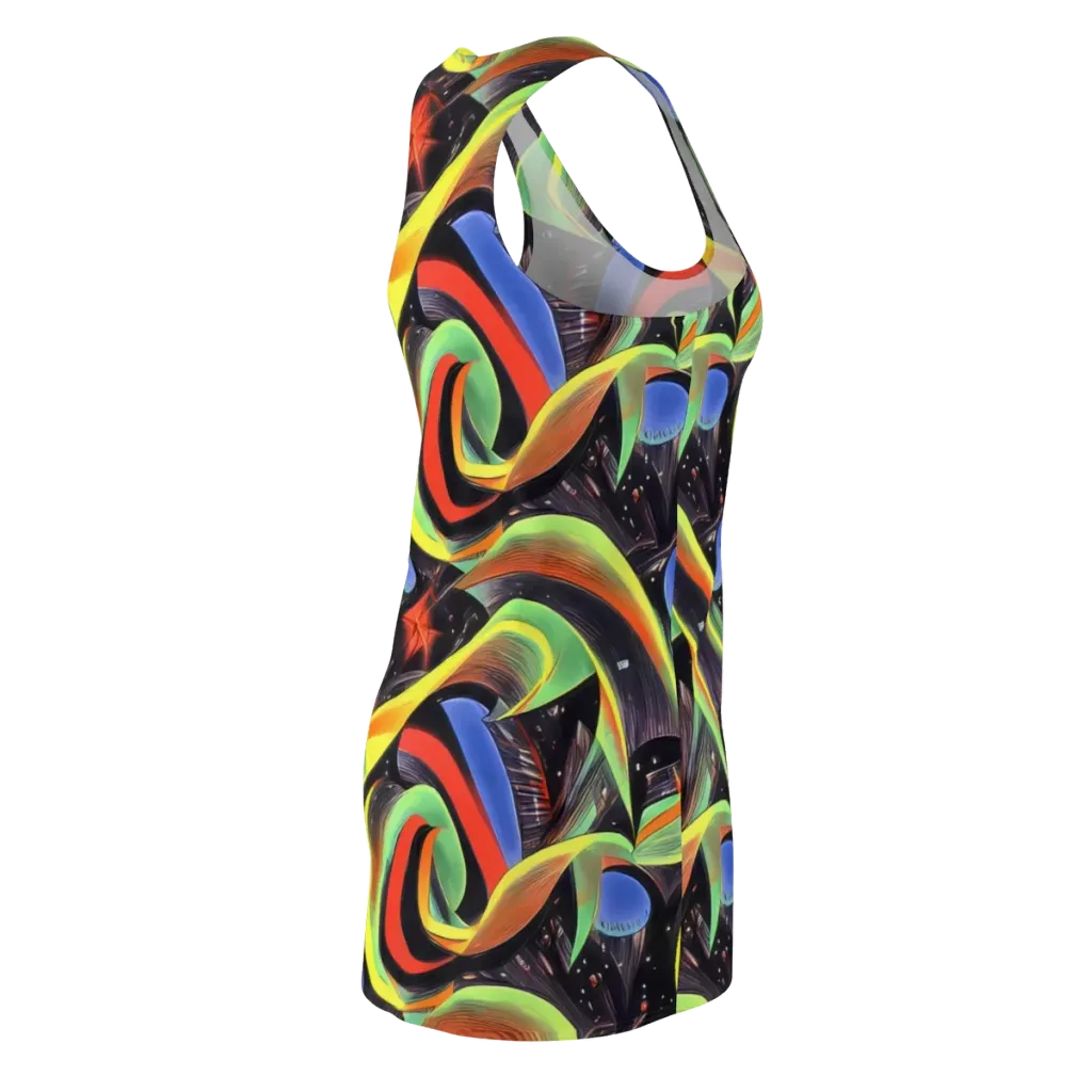 Tenggren Whirl on Racerback Dress — Back Side