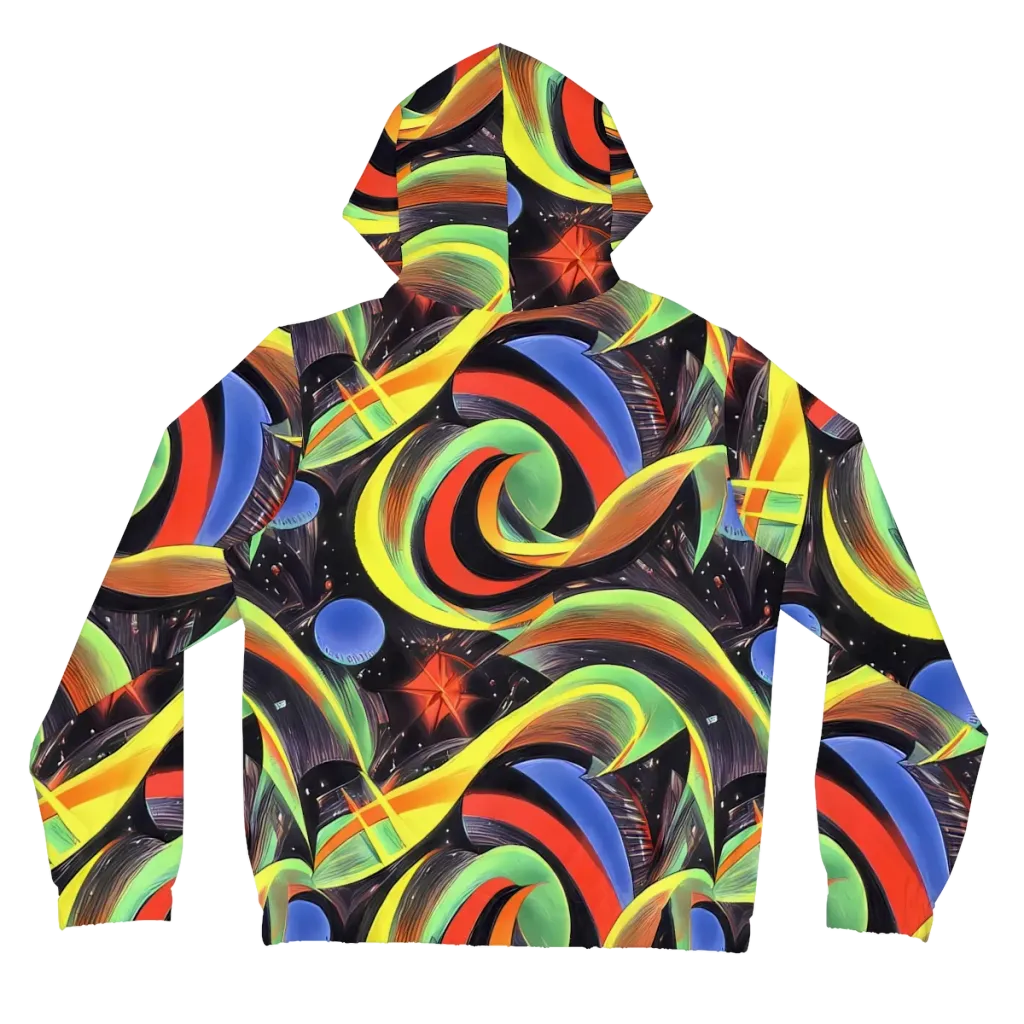 Tenggren Whirl on Women's Full-Zip Hoodie — Back