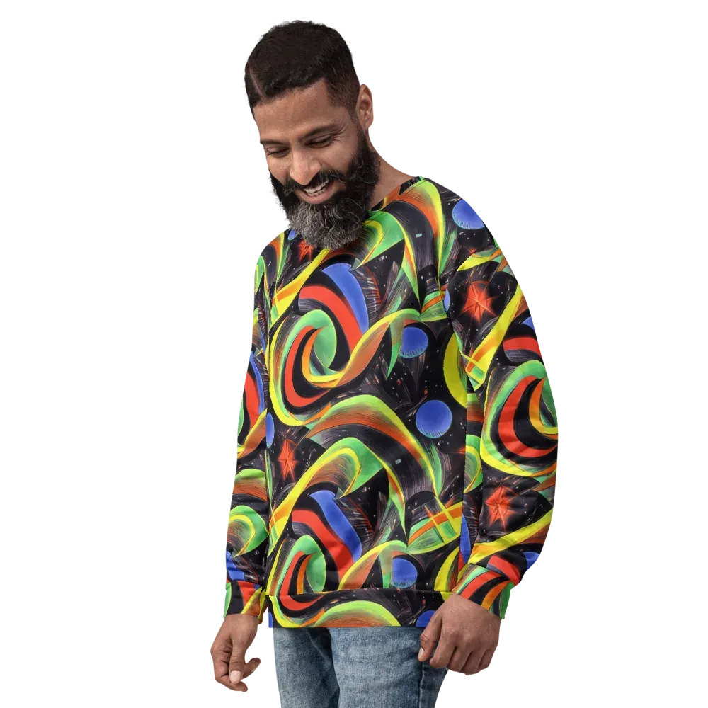 Tenggren Whirl on Sweatshirt — Left Front