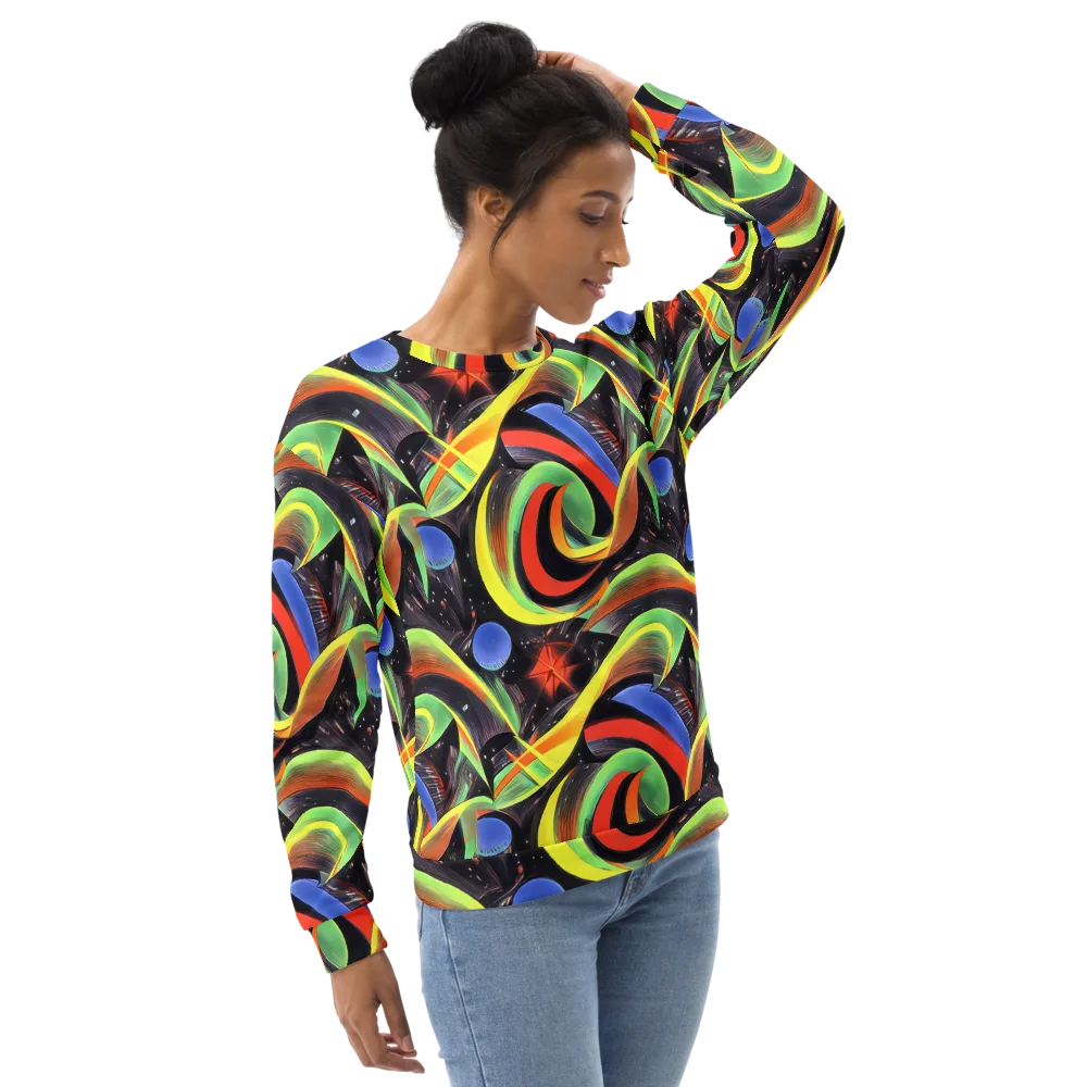 Tenggren Whirl on Sweatshirt — Right Front