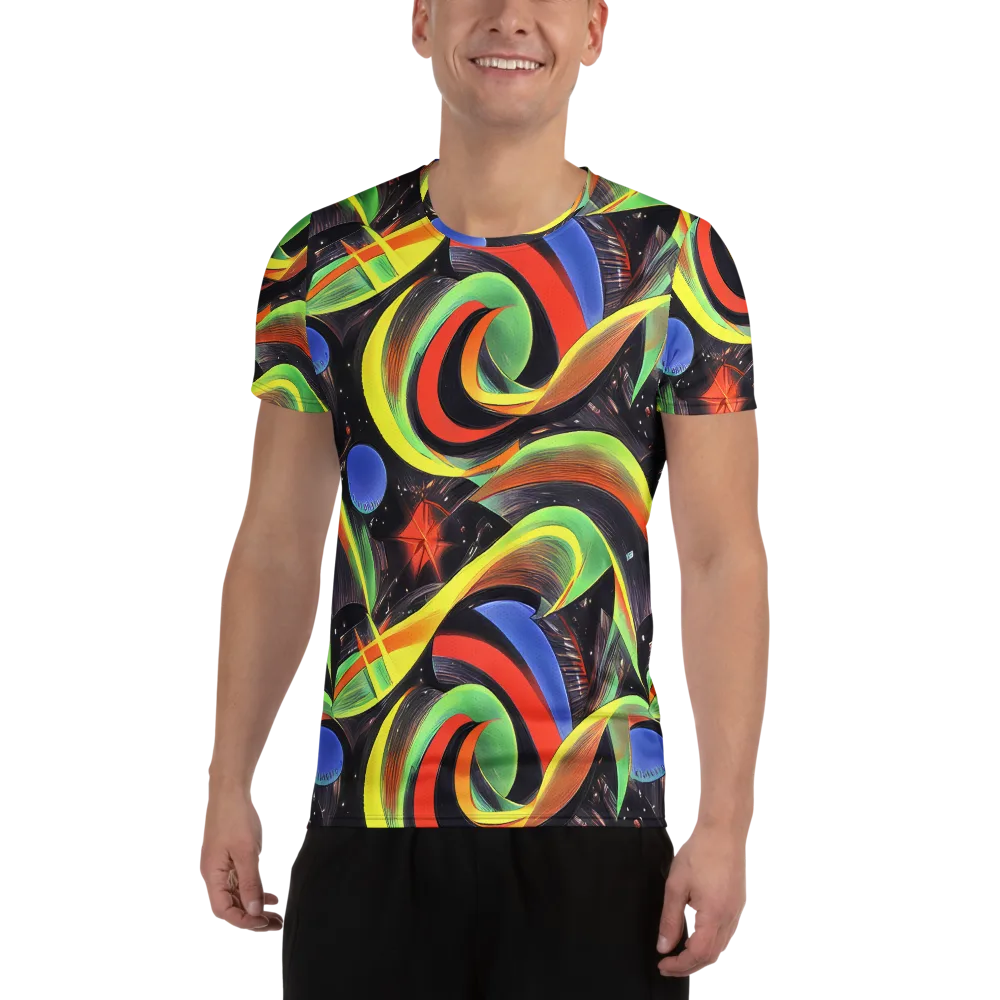Tenggren Whirl on Men's Athletic T-Shirt — Front