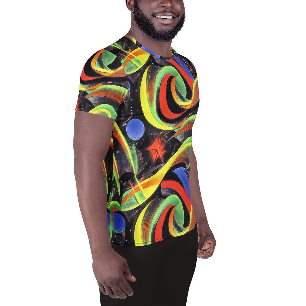 Tenggren Whirl on Men's Athletic T-Shirt — Right